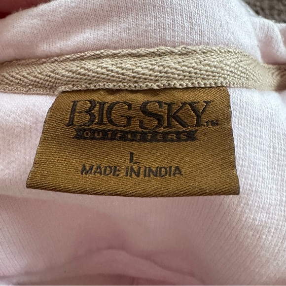 Big Sky Outfitters Men’s Light Pink Cotton Henley Shirt Long Sleeve L - Picture 5 of 7